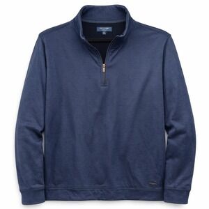 Cole Haan Grand.OS Quarter Zip Pullover Mens XXL Blue Stretch Sweatshirt